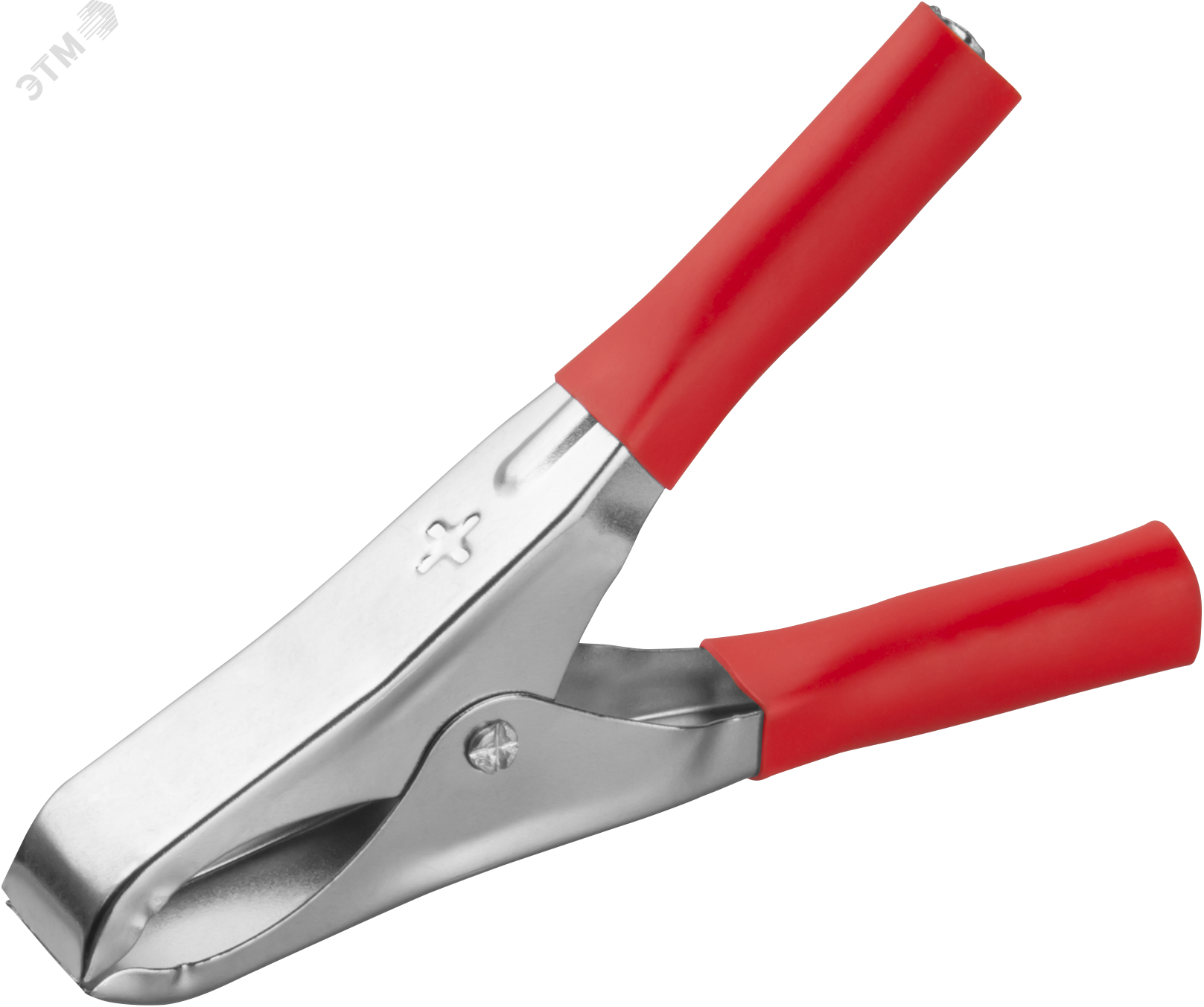 Изображение товара Зажим ОНЛАЙТ 90 180 OAC-15A-75-R25 (крокодил, крас, 15 А, упаковка 25шт) (упак)