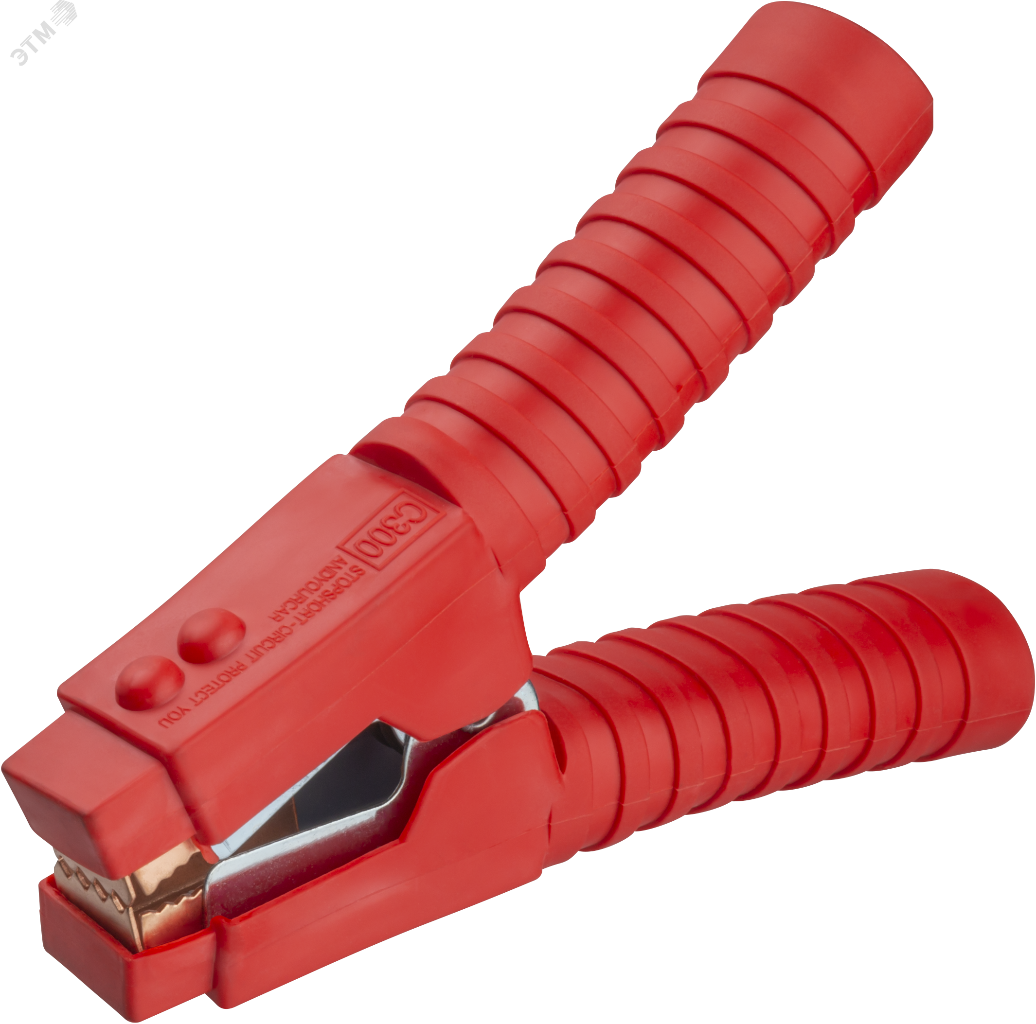 Изображение товара Зажим ОНЛАЙТ 90 189 OAC-500A-200-R10 (крокодил, крас, 500 А, упаковка 10шт) (упак)