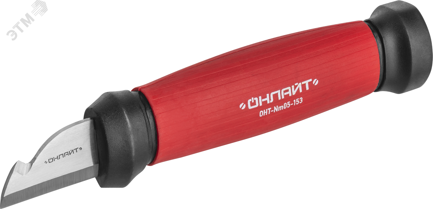 Изображение товара Нож ОНЛАЙТ 90 176 OHT-Nm05-153 (монтерский с выемкой, 153 мм) (шт)