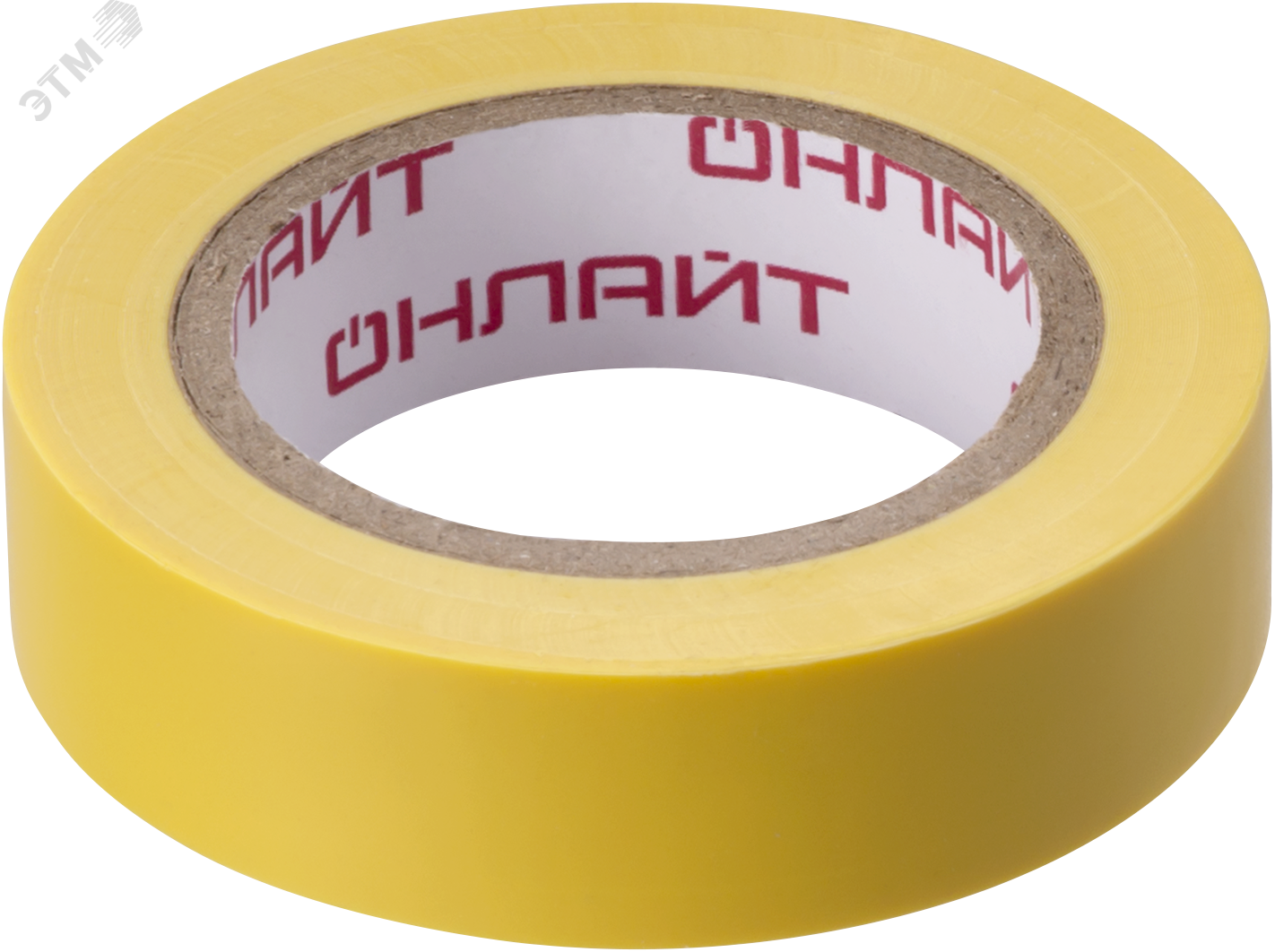 Изображение товара Изолента ПВХ желтая 15мм 10м ОНЛАЙТ OIT-B15-10/Y (шт)