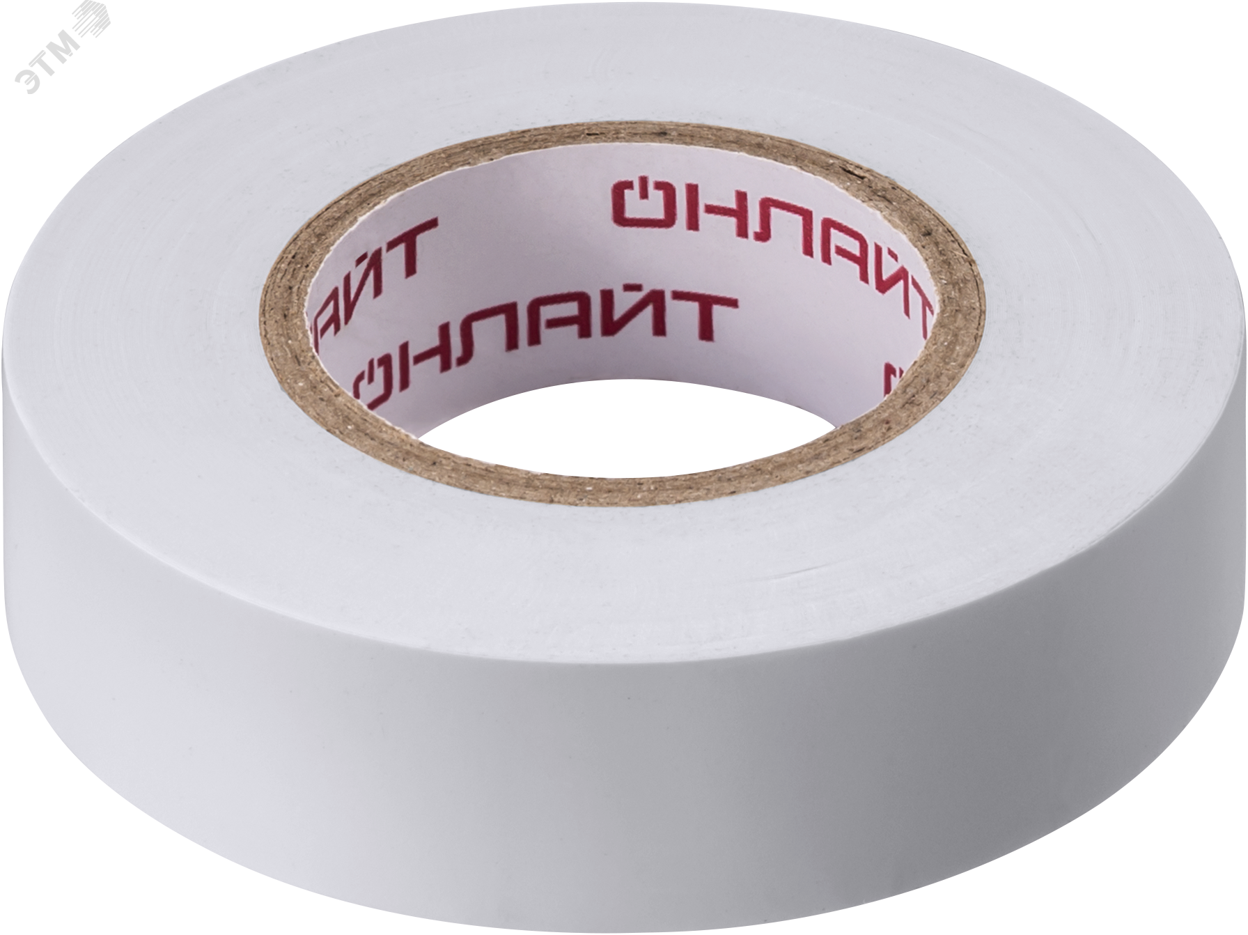 Изображение товара Изолента ПВХ белая 19мм 20м ОНЛАЙТ OIT-B19-20/WH (шт)
