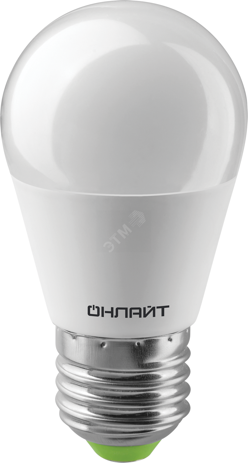 Лампа светодиодная LED 10вт Е27 белый матовый шар 61969 OLL-G45 ОНЛАЙТ