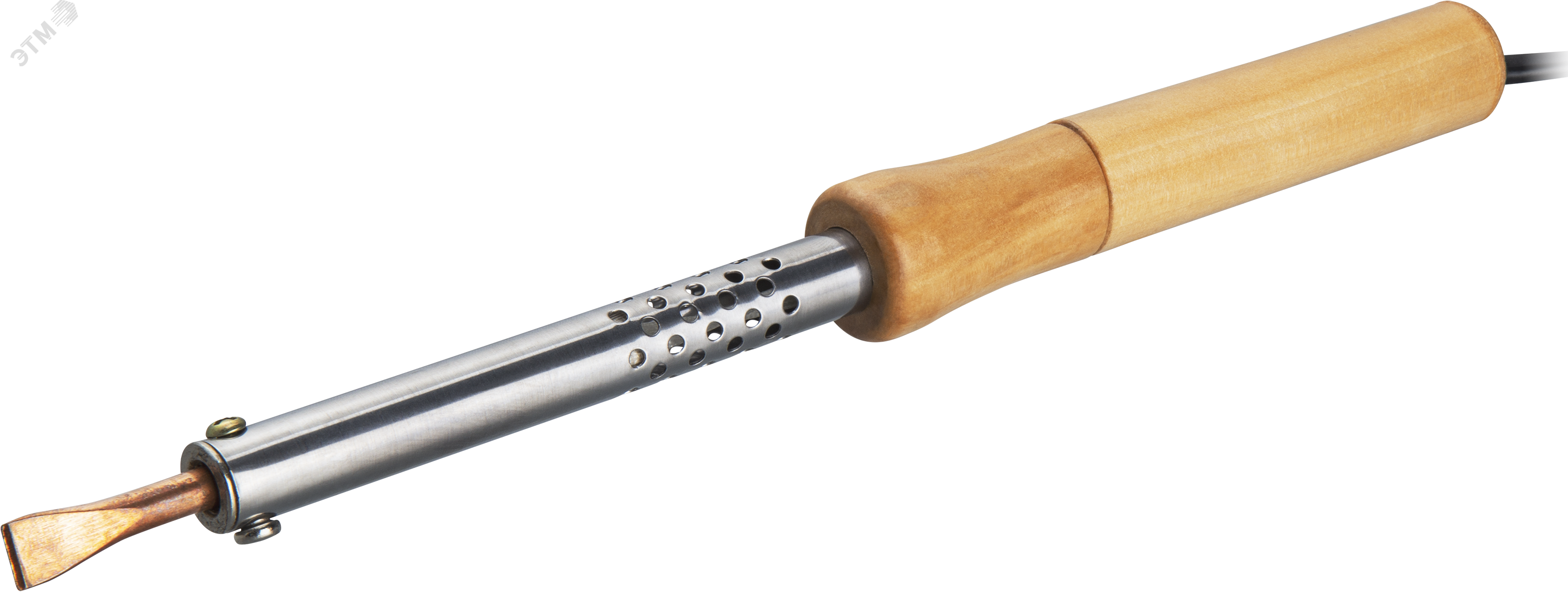 Изображение товара Паяльник ОНЛАЙТ 90 222 OSE-Pes06-60W-CP (дерево, клин прямой) (шт)