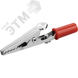 Зажим ОНЛАЙТ 80 848 OAC-15A-53-R25 (крокодил, крас, 15 А, упаковка 25шт) - фото 1