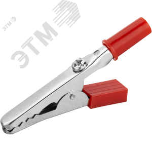 Изображение товара Зажим ОНЛАЙТ 80 854 OAC-5A-55-R25 (крокодил, крас, 5 А, упаковка 25шт) (упак)