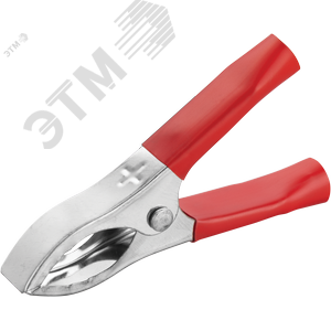 Изображение товара Зажим ОНЛАЙТ 80 860 OAC-30A-75-R25 (крокодил, крас, 30 А, упаковка 25шт) (упак)