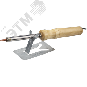 Паяльник ОНЛАЙТ 80 845 OSE-Pes01-80W-CP (дерево, клин прямой) - фото 1