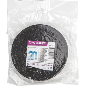 Изолента ОНЛАЙТ 61 160 OIT-H15-20/BL ХБ черная 200г 0,35х15мм 20м - фото 1