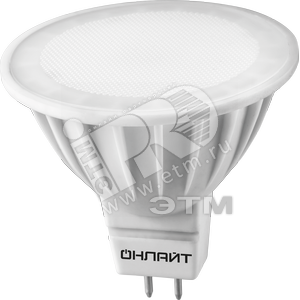 Лампа светодиодная LED 5вт 230в GU5.3 тепло-белый