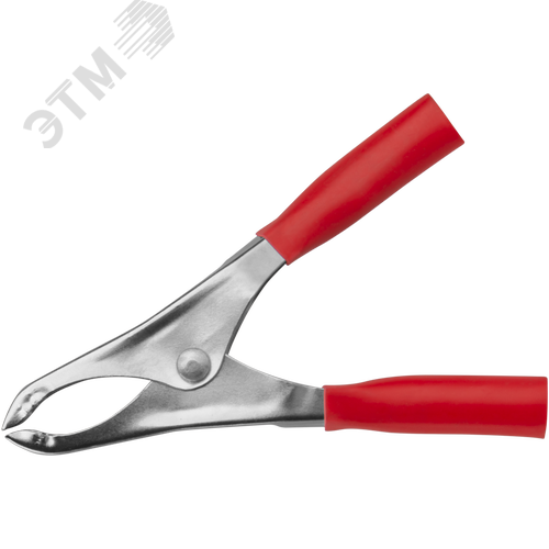 Зажим ОНЛАЙТ 90 180 OAC-15A-75-R25 (крокодил, крас, 15 А, упаковка 25шт) - фото 2