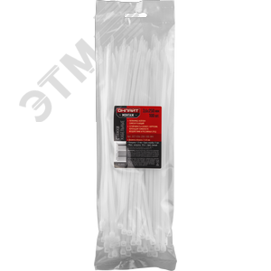 Хомут 250х3,6 мм нейлон белый ОНЛАЙТ (100 шт) - фото 2