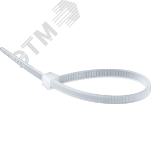 Изображение товара Хомут 200х2,5 мм нейлон белый ОНЛАЙТ (100 шт в упак) (упак)