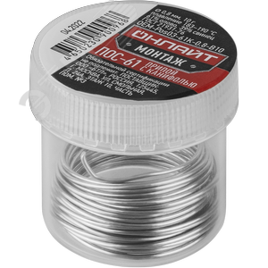 Изображение товара Припой ОНЛАЙТ OEM-Pos03-61K-0.8-B10 (банка, 0.8мм, 10г) (шт)