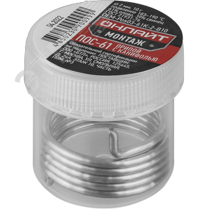 Припой ОНЛАЙТ OEM-Pos03-61K-2-B10 (банка, 2мм, 10г) - фото 1