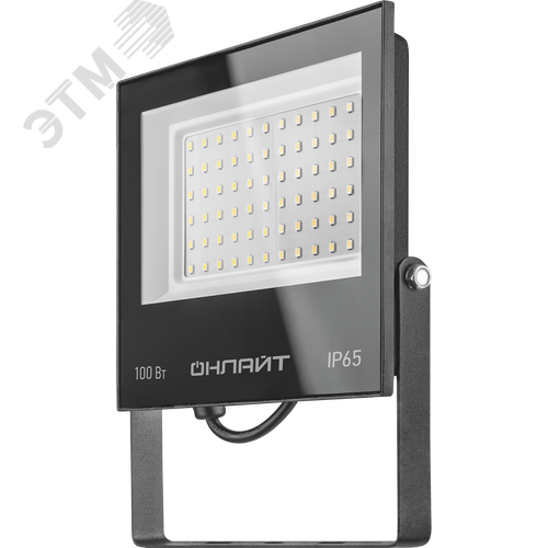 Прожектор светодиодный ДО-100w OFL-03-100-6.5K-BL-IP65-LED - фото 2