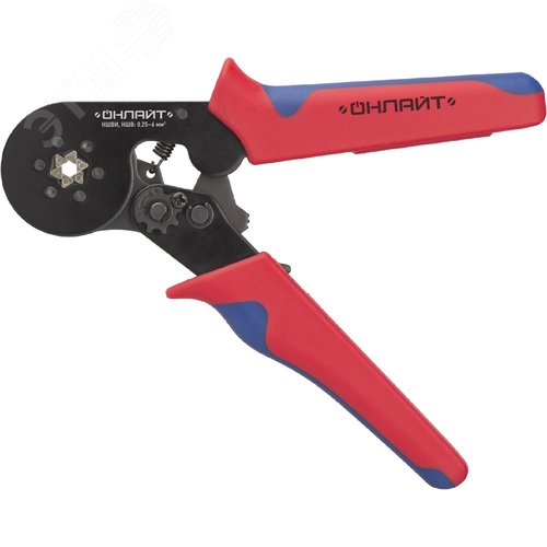 Пресс-клещи саморегулируюшиеся для втулочных наконечников 6 мм2 ОНЛАЙТ OHT-Pkv01-D-6 - фото 2