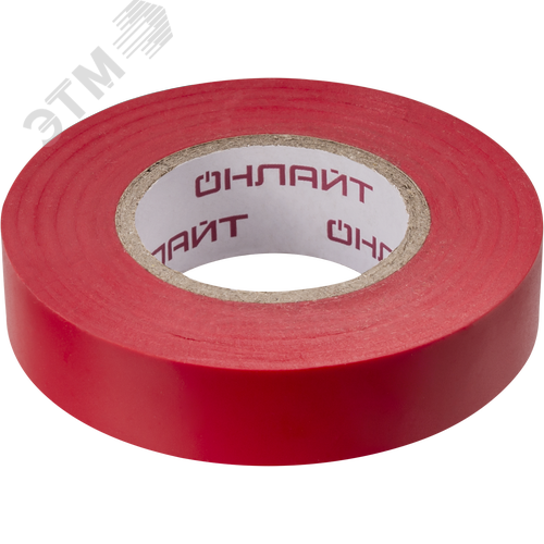 Изолента ОНЛАЙТ 71 678 OIT-B15-20/R красная - фото 1