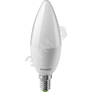 Лампа светодиодная LED 10вт Е14 белый матовая свеча