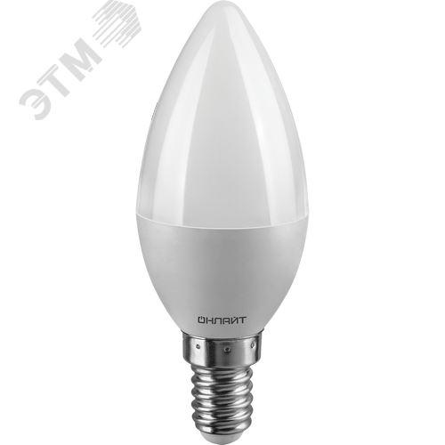 Лампа светодиодная 10 Вт OLL-01-01 (C37-10-230-2.7K-E14-FR-PACK3) упаковка 3шт - фото 2