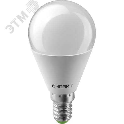 Изображение товара Лампа светодиодная LED 6вт E14 белый матовый шар (шт)