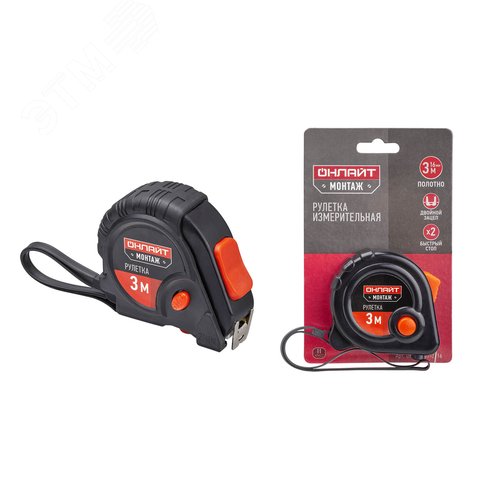 Рулетка ОНЛАЙТ OMT-Ru02-3-16 (3 м х 16 мм) - фото 2