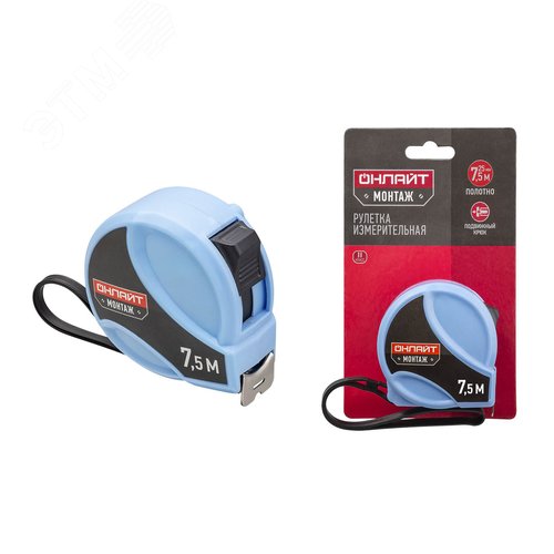 Рулетка ОНЛАЙТ OMT-Ru03-7.5-25 (7.5 м х 25 мм) - фото 2