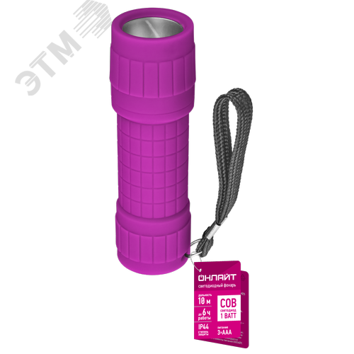 Фонарь светодиодный OPT-R01-2AA компактный 1 LED, 0.5В - фото 2