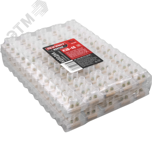 Колодка клеммная винтовая КЗВ-60 полиэтилен белый OTB-UPE-S12-60-WH - фото 2