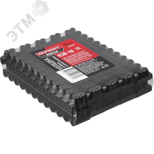 Колодка клеммная винтовая КЗВ-10 полипропилен черный OTB-UPP-S12-10-BL - фото 2