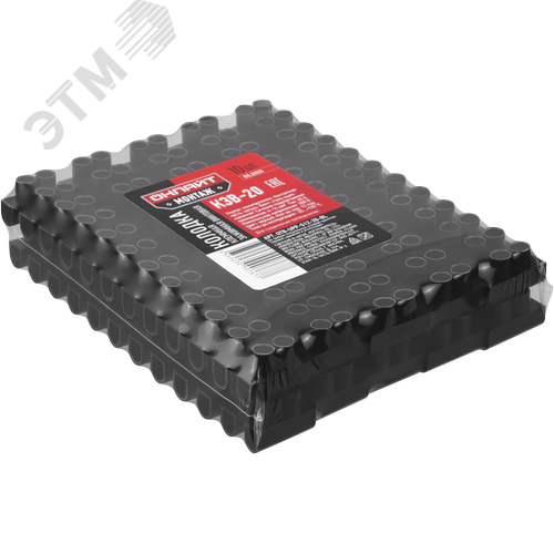 Колодка клеммная винтовая КЗВ-20 полипропилен черный OTB-UPP-S12-20-BL - фото 2