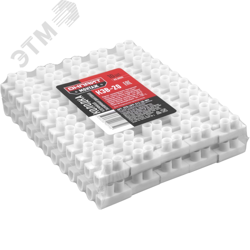 Колодка клеммная винтовая КЗВ-20 полипропилен белый OTB-UPP-S12-20-WH - фото 2