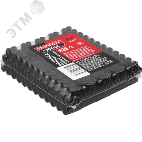 Колодка клеммная винтовая КЗВ-3 полипропилен черный OTB-UPP-S12-3-BL - фото 2