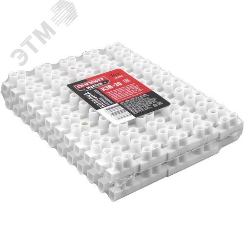 Колодка клеммная винтовая КЗВ-30 полипропилен белый OTB-UPP-S12-30-WH - фото 2