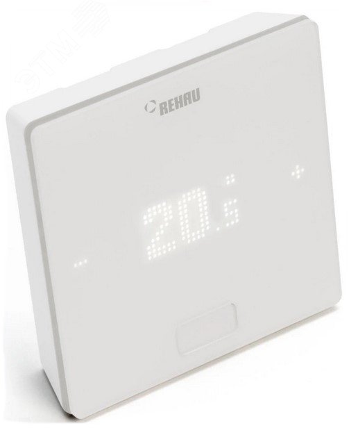Термостат комнатный Nea Smart 2.0 HRW, беспроводной, с датчиком температуры и влажности, LED дисплей, белый 13280121001 РЕХАУ - превью 2