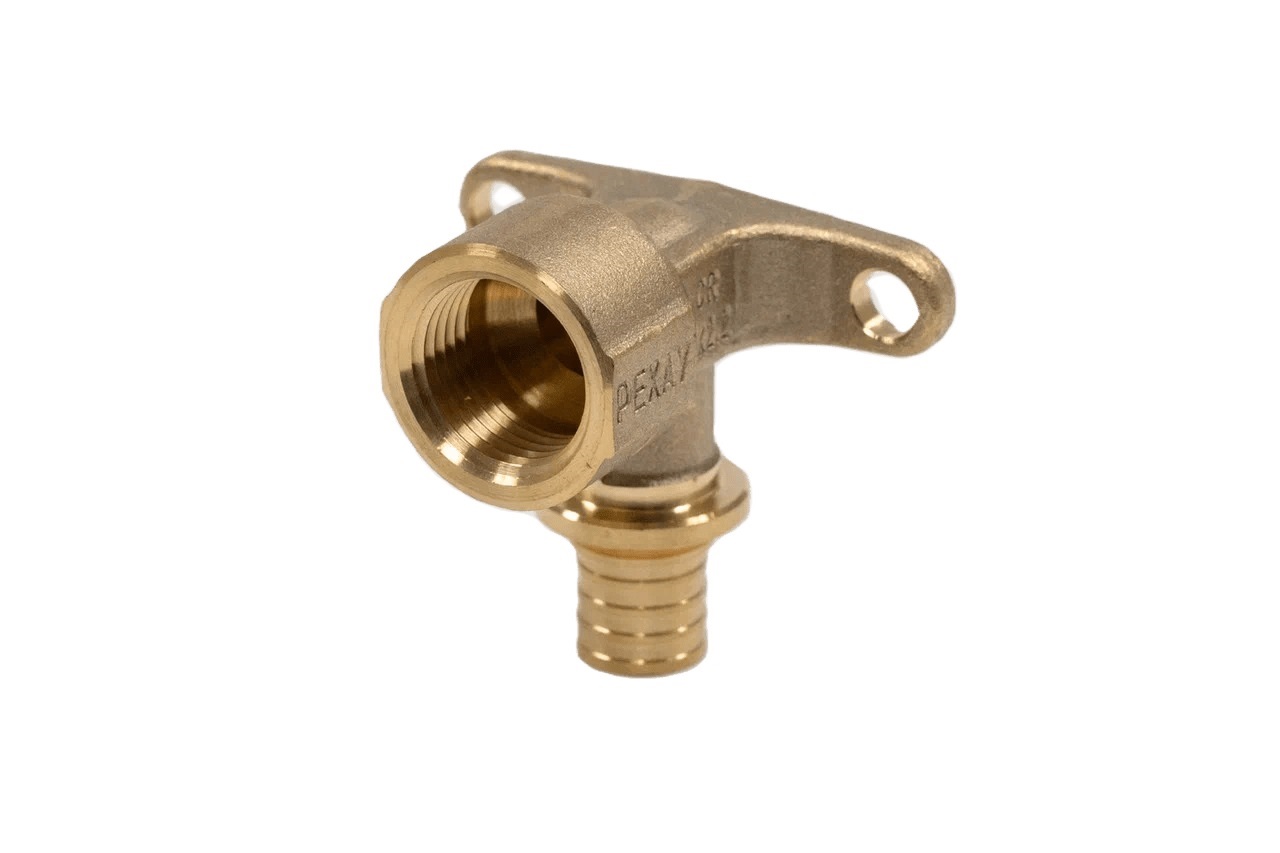 Угольник 20х3/4'ВР переходной с внутренней резьбой, водорозетка, аксиальный, латунь