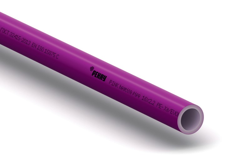 Труба 25х3.5 Pink для теплого пола, сшитый полиэтилен PE-Xa, бухта 50 м