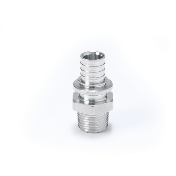 Переходник 20х3/4'НР с наружной резьбой, аксиальный, нерж. сталь