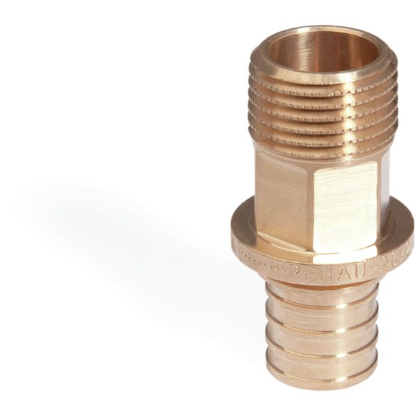 Переходник 50х1 1/2'НР с наружной резьбой, аксиальный, бронза