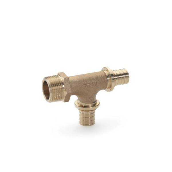 Тройник 20х20х1/2'Н переходной с наружной резьбой, аксиальный