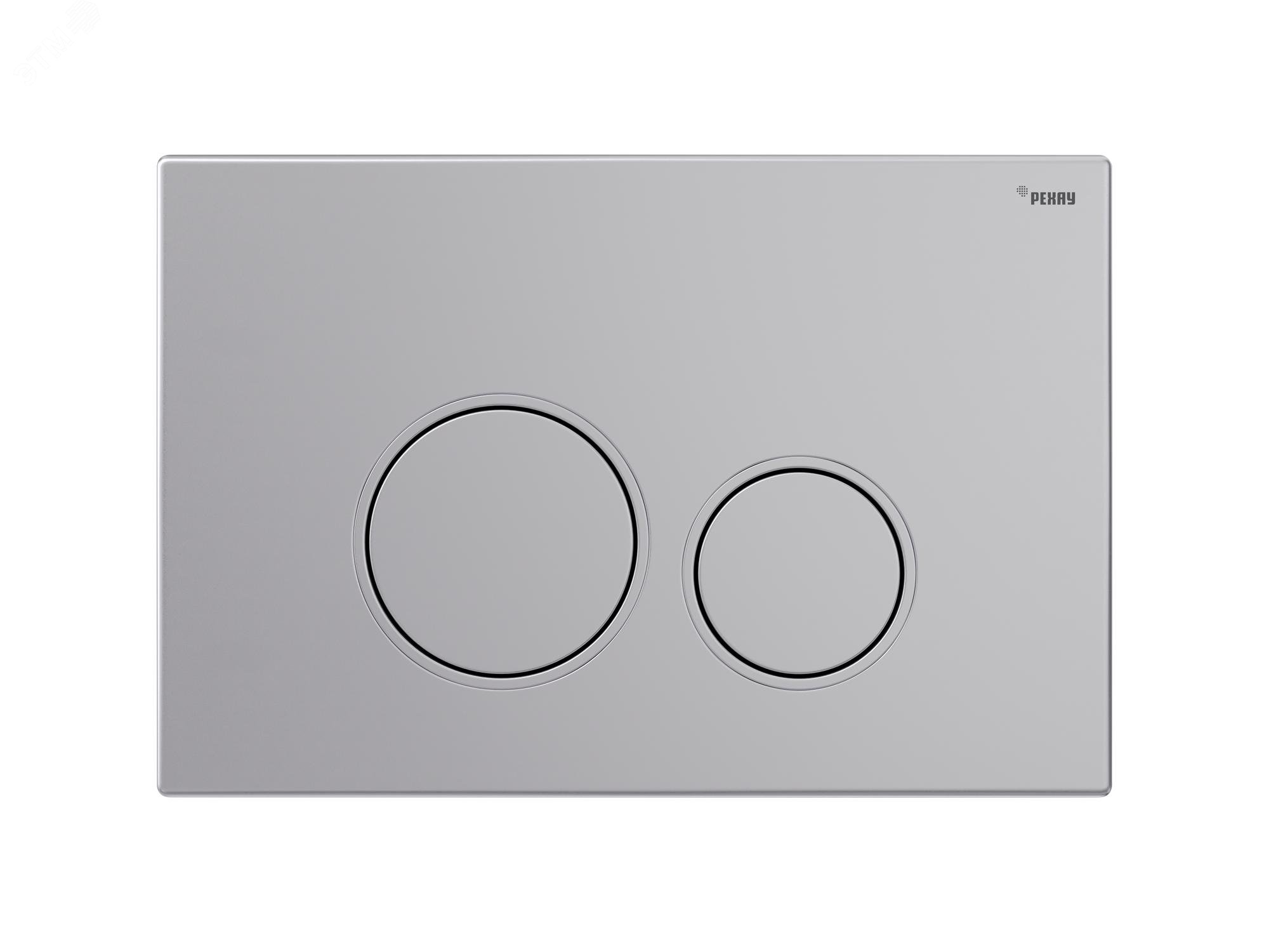 Изображение товара Панель смыва NOVA ORB 001 с круглыми клавишами серебристая