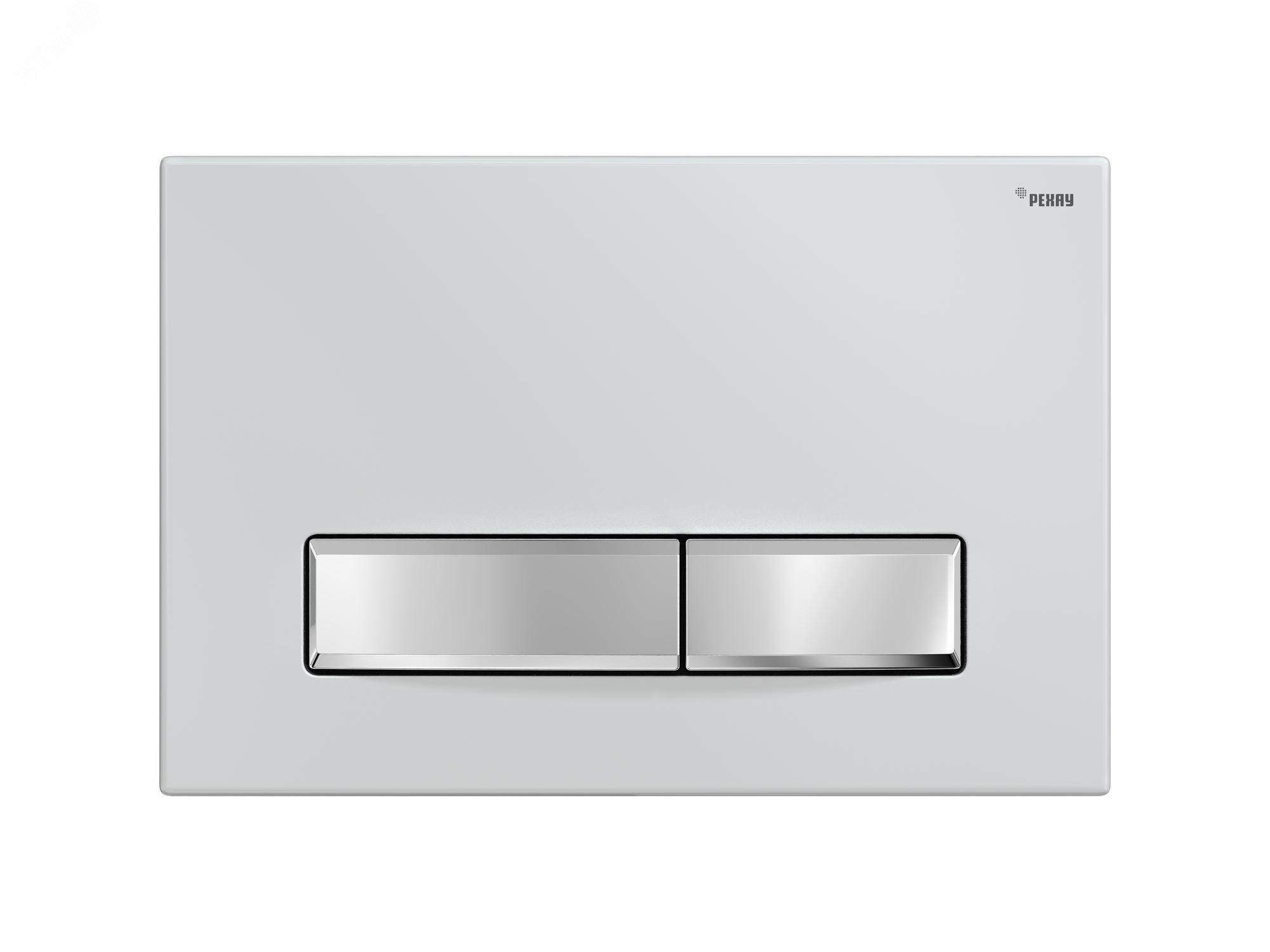 Изображение товара Панель смыва NOVA LONG 001 с прямоугольными клавишами, белая