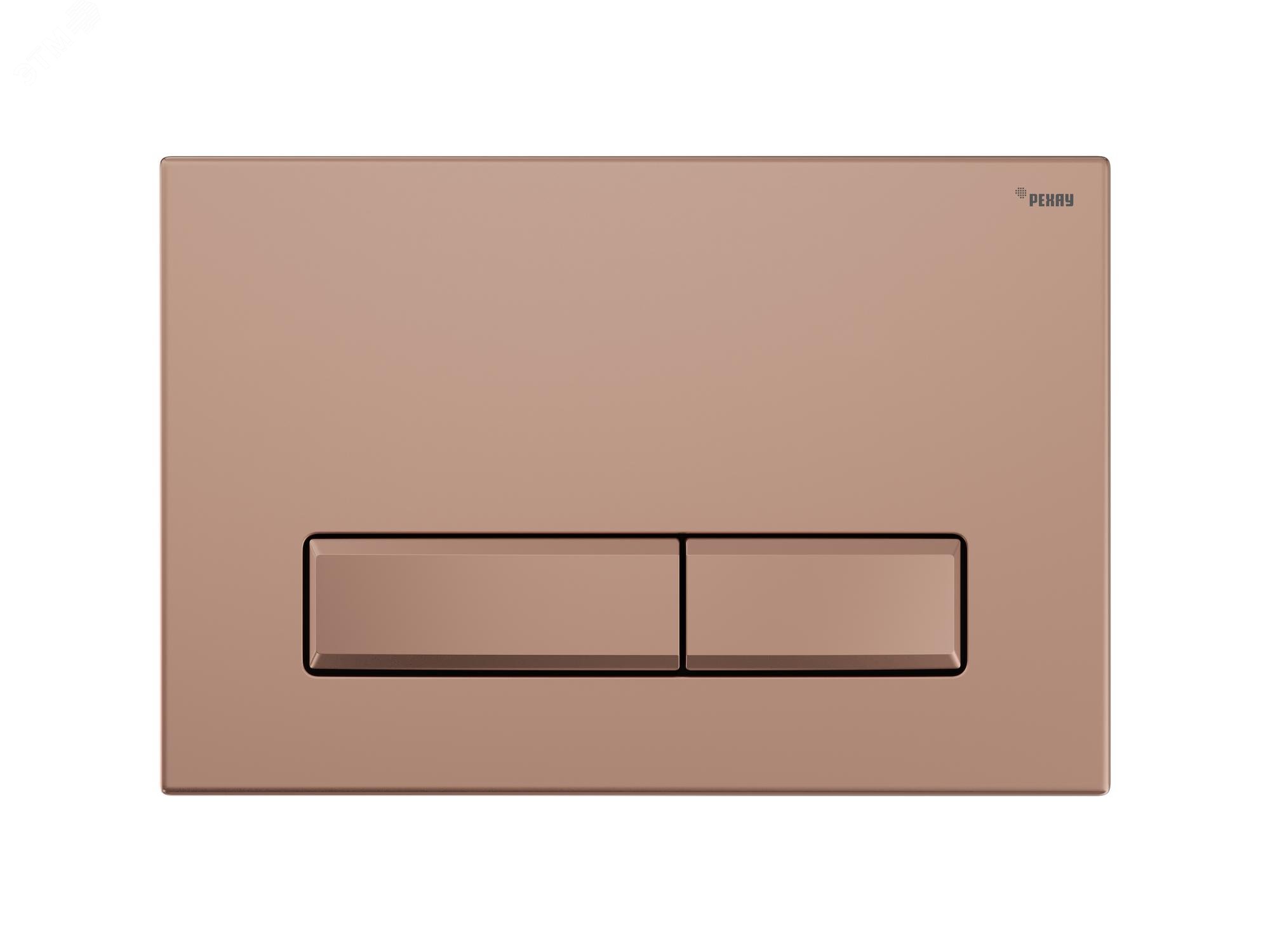 Изображение товара Панель смыва NOVA LONG 001 с механическим управлением в розовом золоте