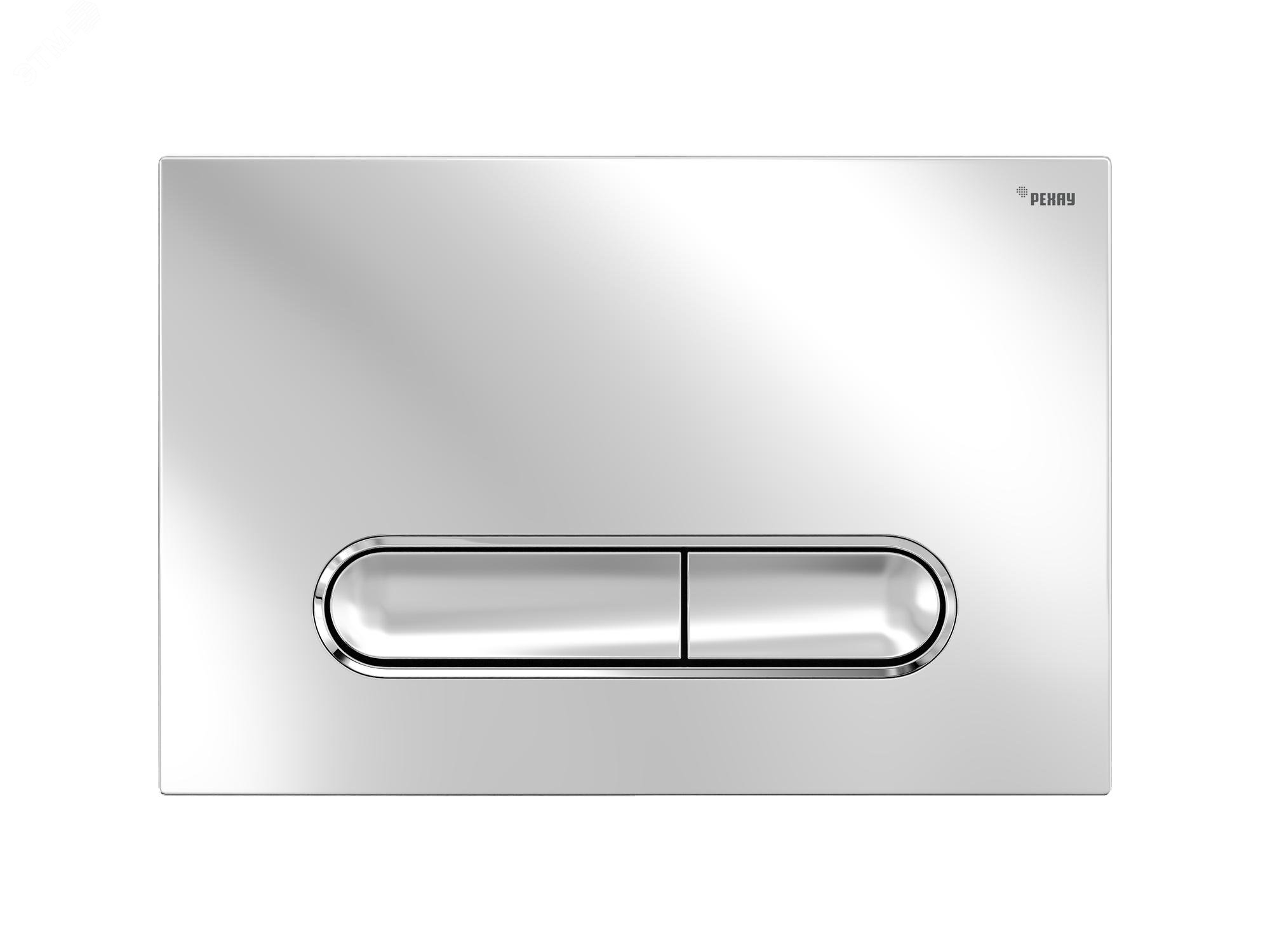 Изображение товара Панель смыва NOVA ELLIPSE 002 с овальными клавишами, хром глянцевый