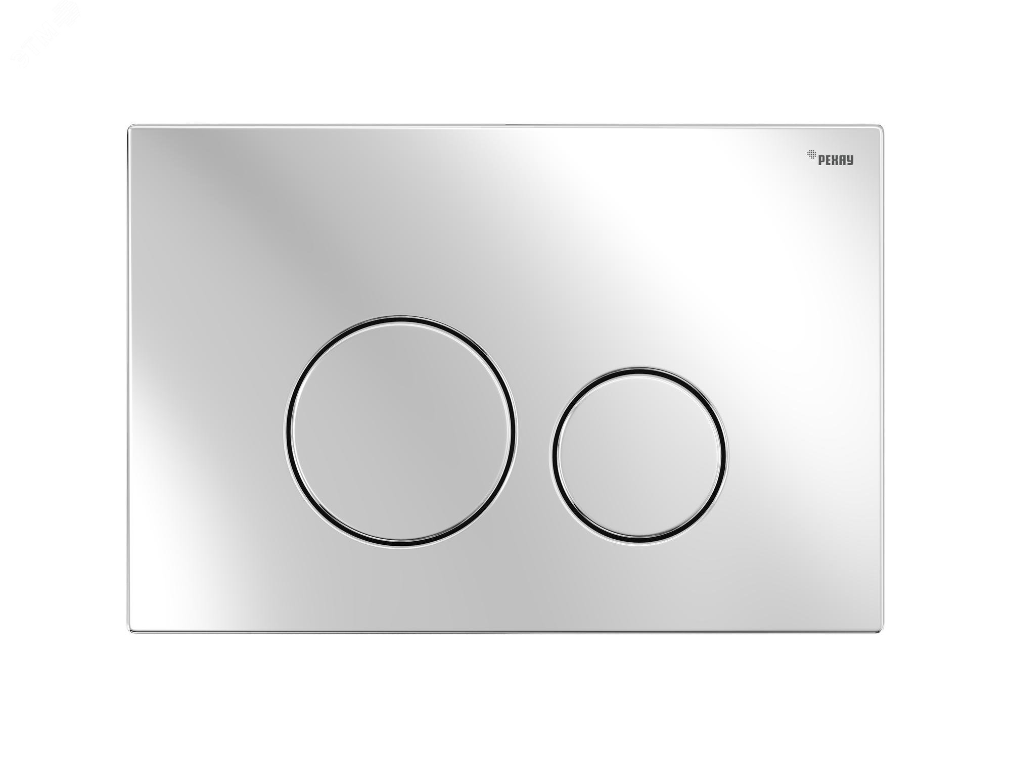 Изображение товара Панель смыва NOVA ORB STEEL из нержавеющей стали с механическими кнопками