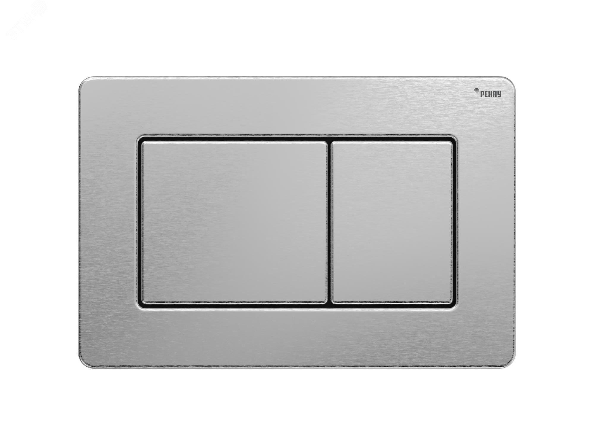 Изображение товара Панель смыва NOVA QUAD STEEL с прямоугольными клавишами из нержавеющей стали