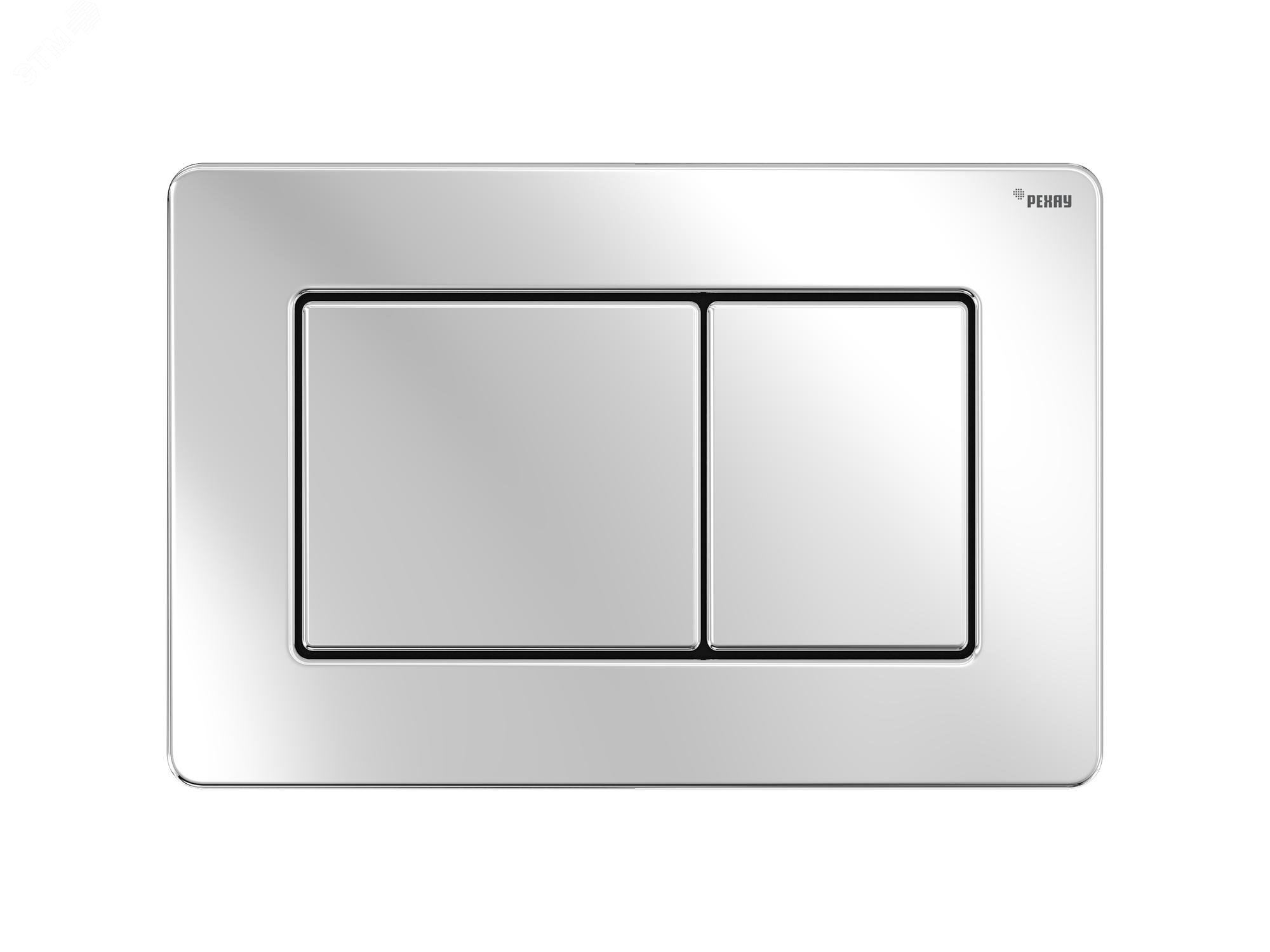 Изображение товара Панель смыва NOVA QUAD STEEL с прямыми клавишами из нержавеющей стали