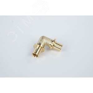 Угольник 16 90 град. аксиальный, латунь DZR - фото 2