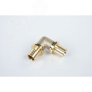 Угольник 25 90 град. аксиальный, латунь DZR - фото 2