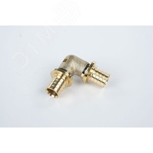 Угольник 20 90 град. аксиальный, латунь DZR - фото 3