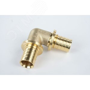 Угольник 32 90 град. аксиальный, латунь DZR - фото 2